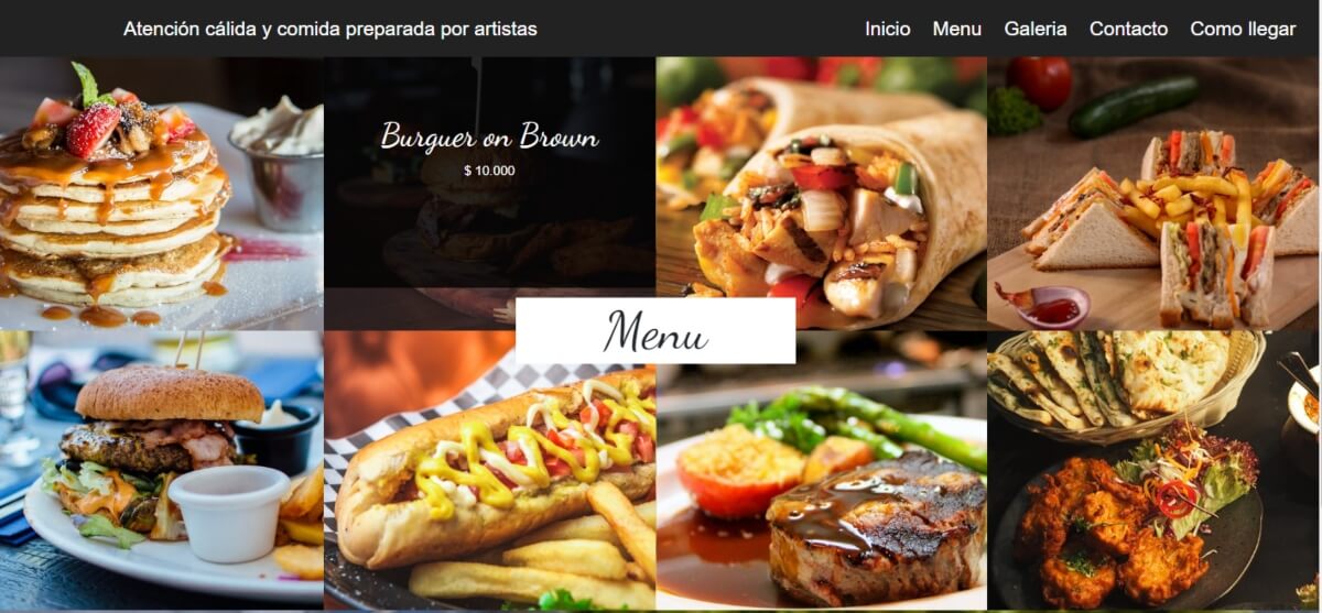 PROYECTO RESTAURENTE BOOTSTRAP